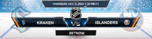 Seattle Kraken vs. New York Islanders 12/5/24 NHL Top Predictions