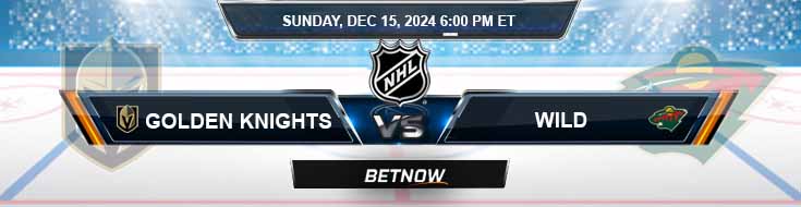 Vegas Golden Knights vs. Minnesota Wild 12/15/24 NHL Best Bets and Odds