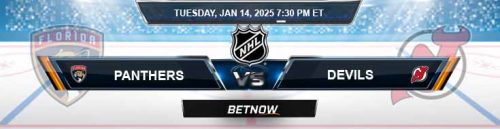 Florida Panthers vs. New Jersey Devils 1/14/25 NHL Odds and Best Bets