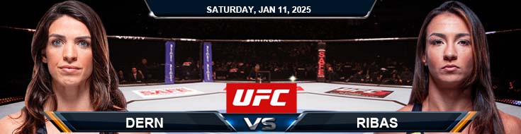 Mackenzie Dern vs. Amanda Ribas 1/11/25 UFC Fight Night 249 Odds and Predictions