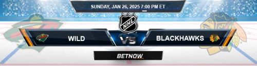 Minnesota Wild vs. Chicago Blackhawks 1/26/25 NHL Preview and Best Bets