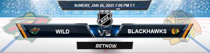Minnesota Wild vs. Chicago Blackhawks 1/26/25 NHL Preview and Best Bets