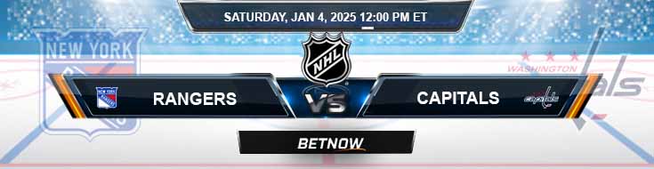 New York Rangers vs. Washington Capitals 1/4/25 NHL Best Predictions and Picks