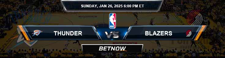 Oklahoma City Thunder vs. Portland Trail Blazers 1/26/25 NBA Forecast and Predictions