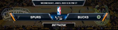 San Antonio Spurs vs. Milwaukee Bucks 1/8/25 NBA Preview and Best Bets