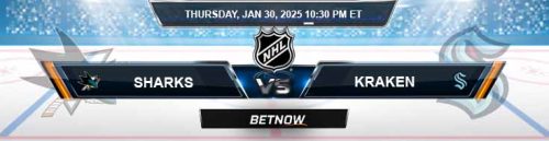 San Jose Sharks vs. Seattle Kraken 1-30-25 NHL Odds and Best Bets