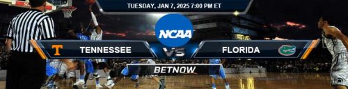 Tennessee Volunteers vs. Florida Gators 1/7/25 NCAA Men's Basketball Best Bets and Forecast