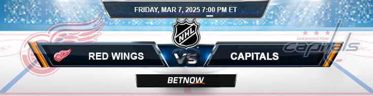Detroit Red Wings vs. Washington Capitals 3/7/25 – Get the latest odds, predictions, and expert analysis for this thrilling NHL showdown!