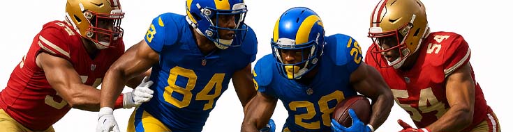 Rams vs 49ers & Lions vs Commanders: NFC Power Clashes