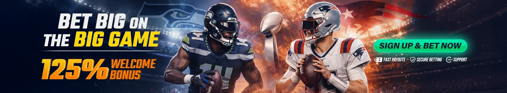 SuperBowl Betting News 125% Welcome Bonus