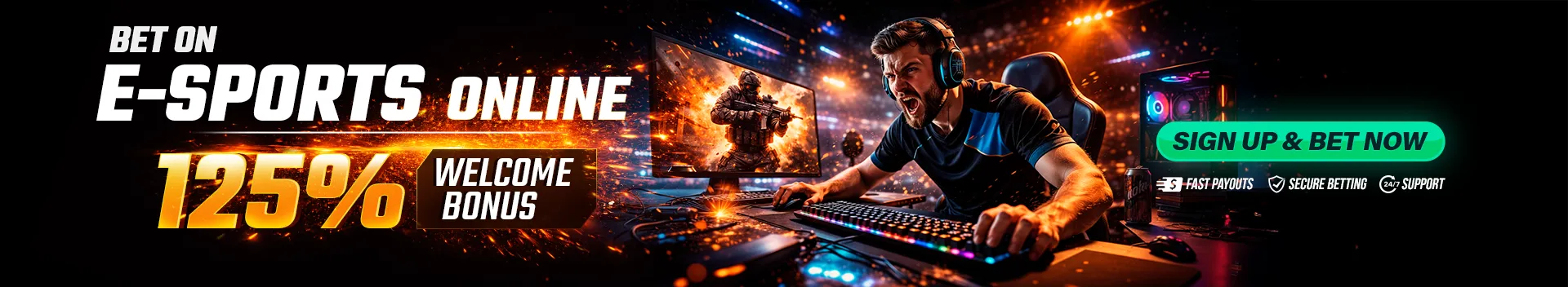 eSport Betting News 125% Welcome Bonus