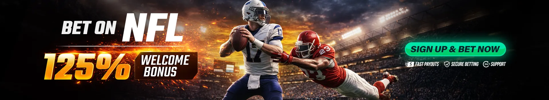 NFL Football Betting News 125% Welcome Bonus