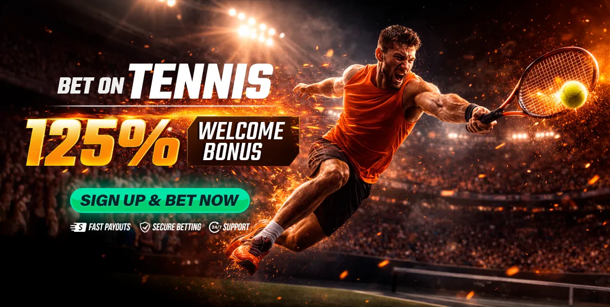 Tennis Betting News 125% Welcome Bonus