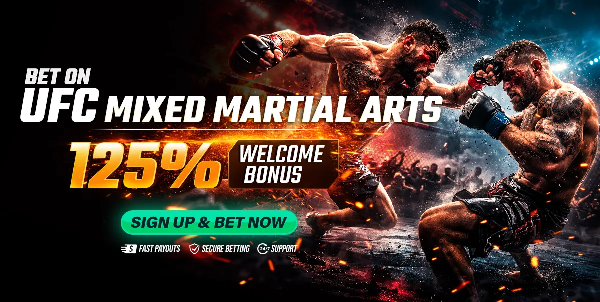 UFC Betting News 125% Welcome Bonus