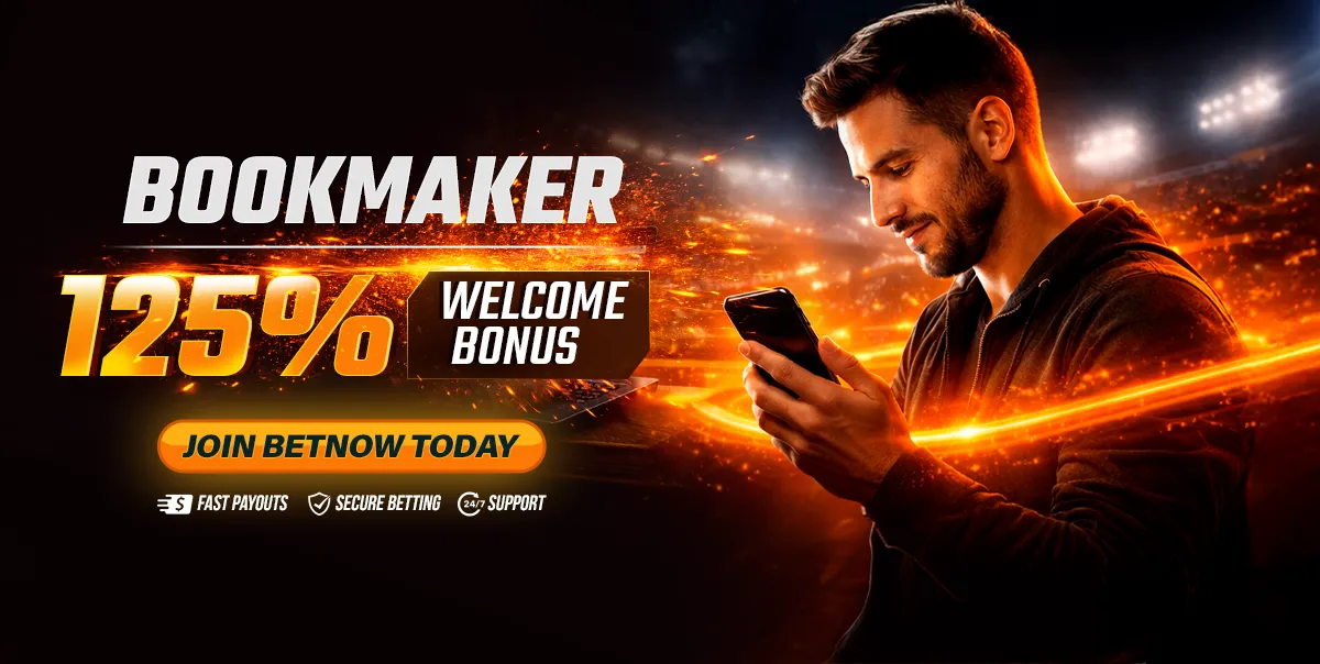 Bookmaker Betting News 125% Welcome Bonus