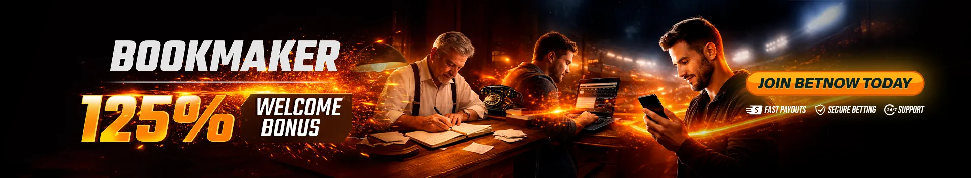 Bookmaker Betting News 125% Welcome Bonus