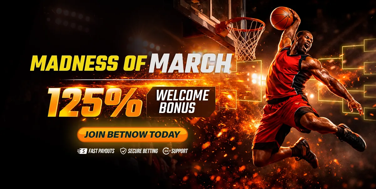 Madness of March Betting News 125% Welcome Bonus