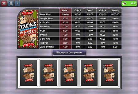 Jacks or Better Mobile