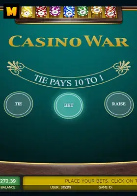Play Casino War Casino Game