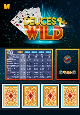 Play Deuces R Wild Casino Game