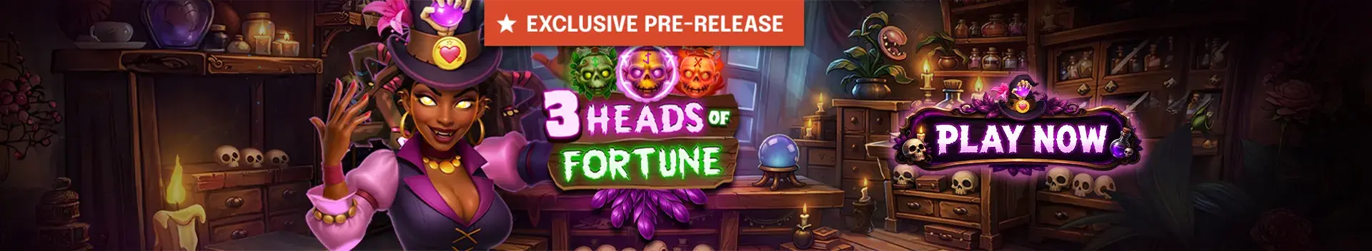 Casino New Game 3 Heads of Fortune