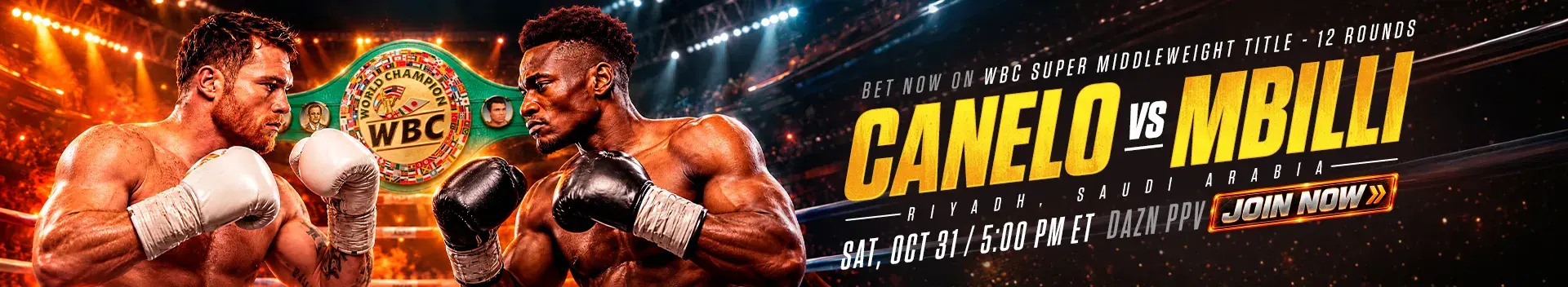 Bet now on CMB Canelo vs Mbilli