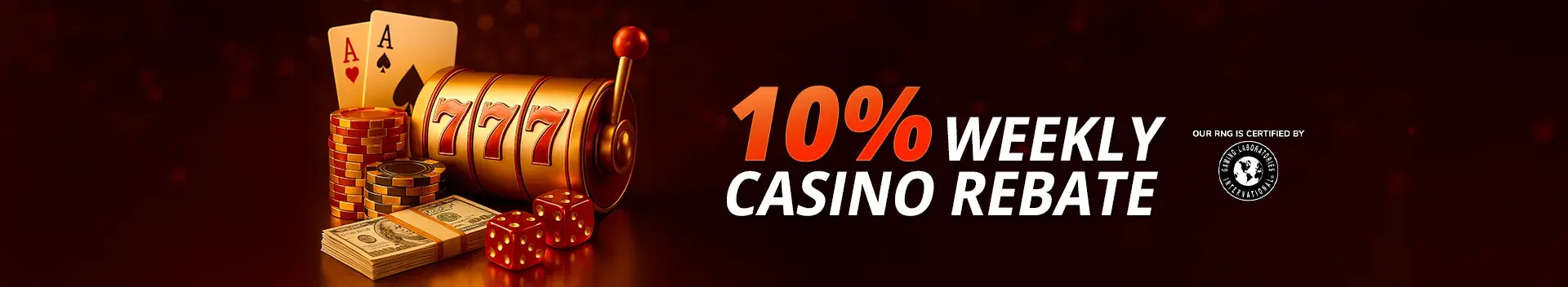 Casino 10% Rebate