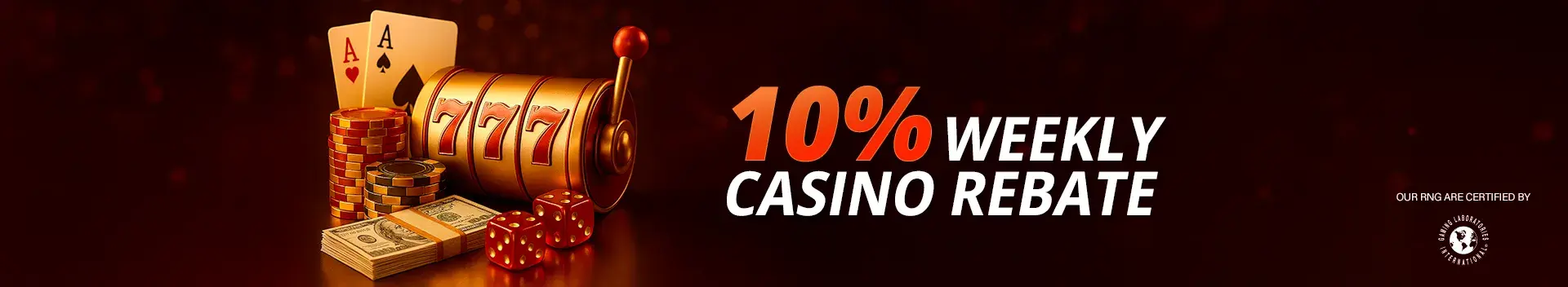 Casino 10% Rebate