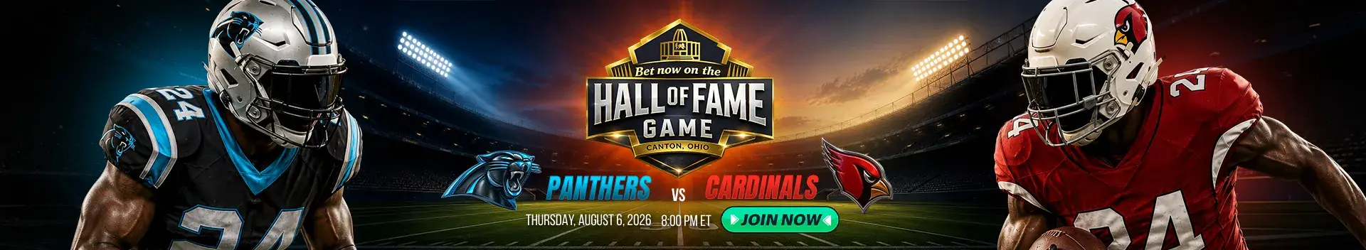 Bet now on the NFL Hall of Fame Game 2026