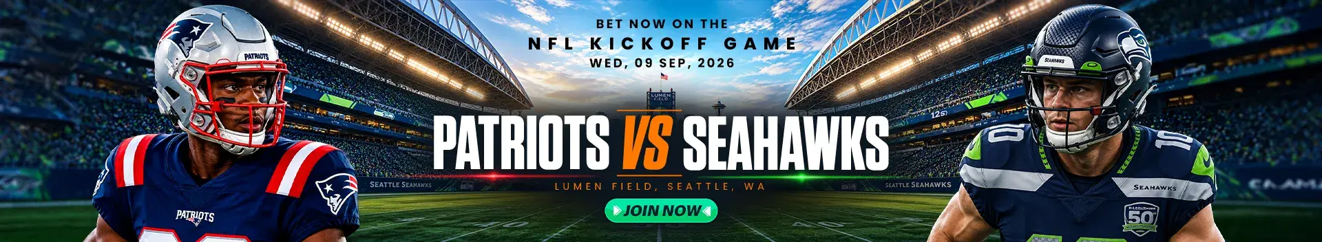 Bet now on the NFL Kickoff 2026