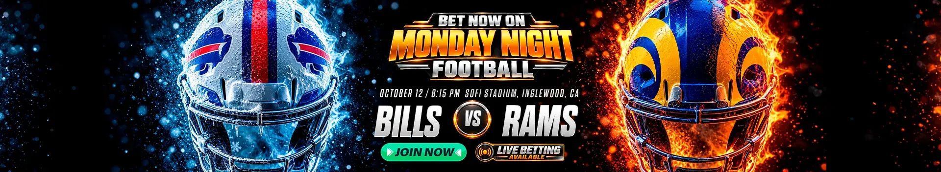 Bet now on NFL Monday Night