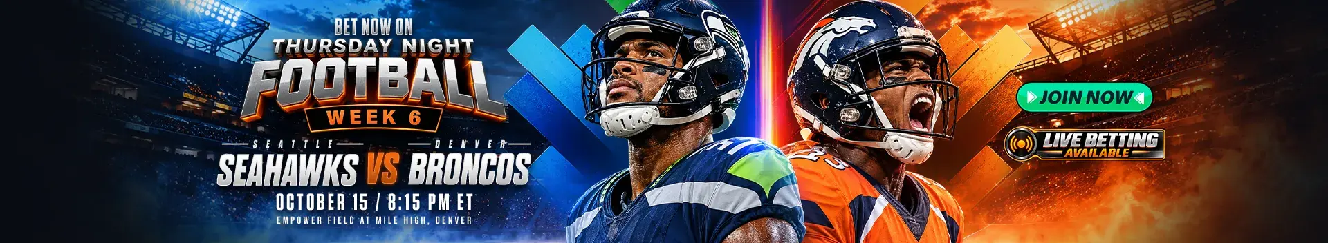 Bet now on NFL Thursday Night