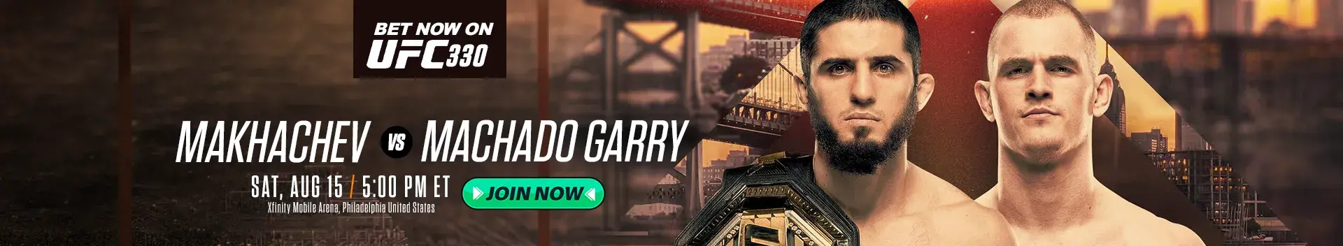 Bet now on UFC 330 2026